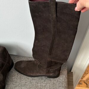 Telluride Dark Brown Suede Boots.  NWT. 7.5